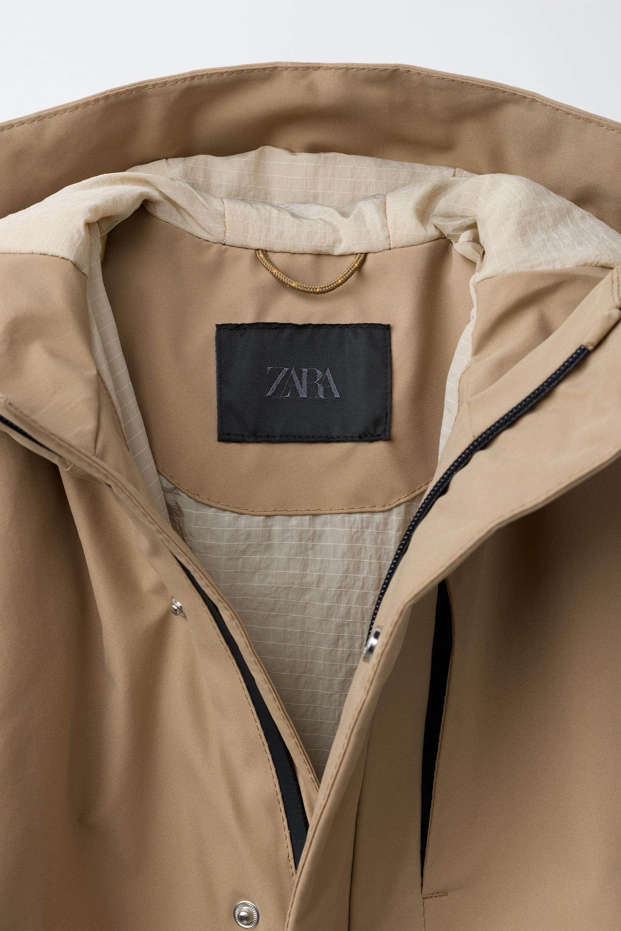 CONTRAST ZIP WATER REPELLENT PARKA